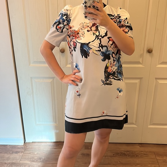 Zara Floral Print Dress size S - Picture 2 of 2